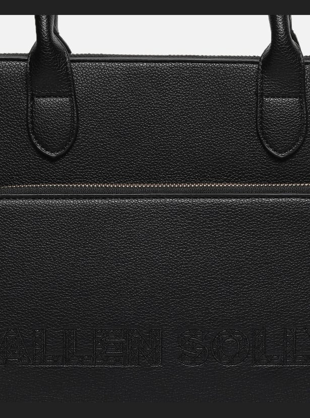 ALLEN SOLLY Embroidered Laptop Bag