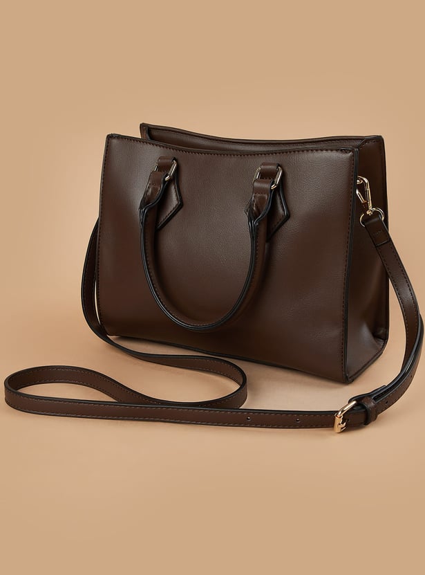 CODE Monogram Print Handheld Bag