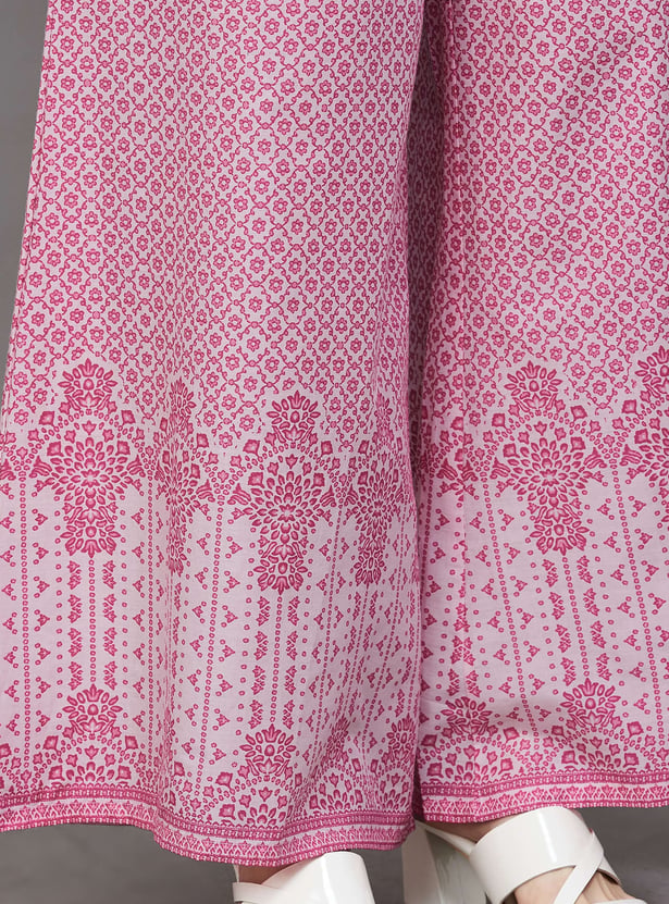 JUNIPER Printed Straight Kurta Set