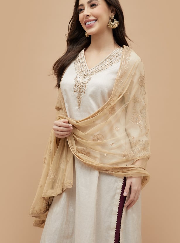 MELANGE Embroidered Dupatta