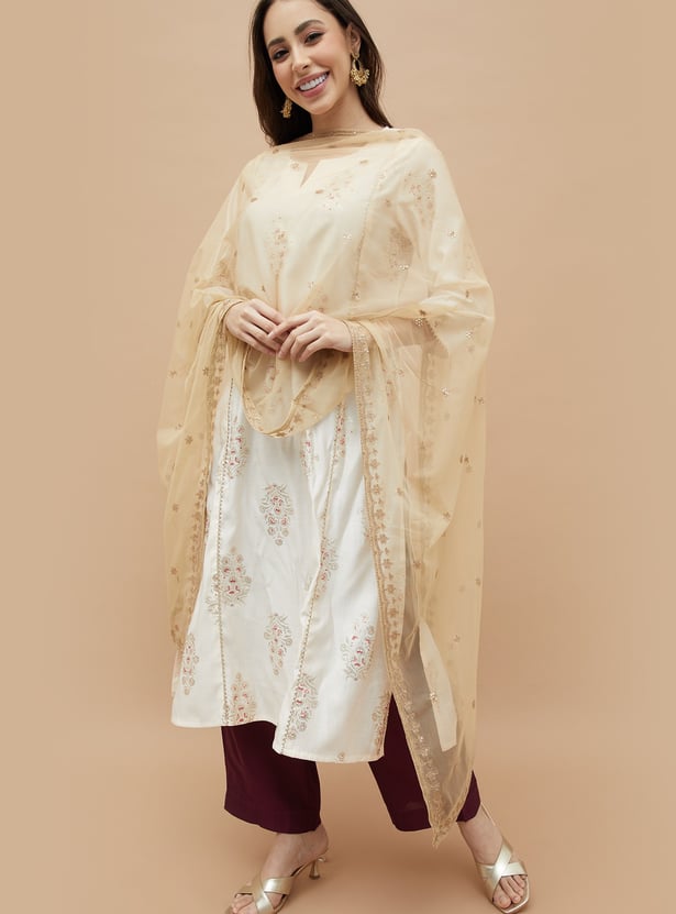 MELANGE Embroidered Dupatta