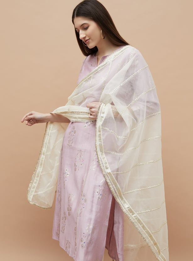 MELANGE Embroidered Dupatta