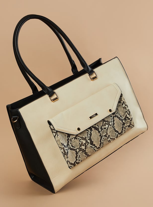 CODE Colourblocked Shoulder Bag