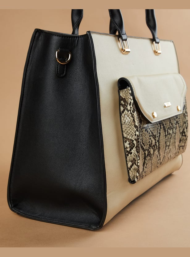 CODE Colourblocked Shoulder Bag