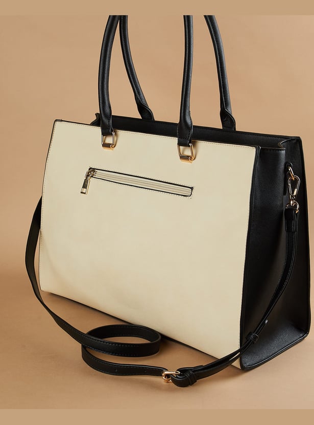 CODE Colourblocked Shoulder Bag
