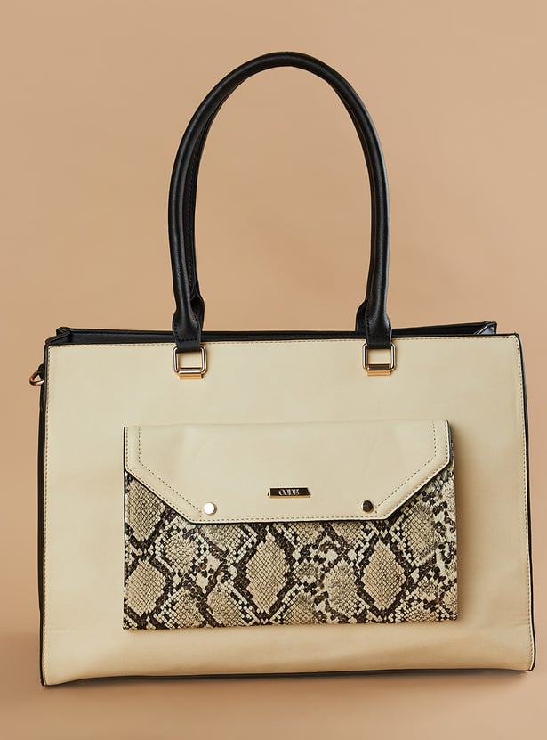 CODE Colourblocked Shoulder Bag