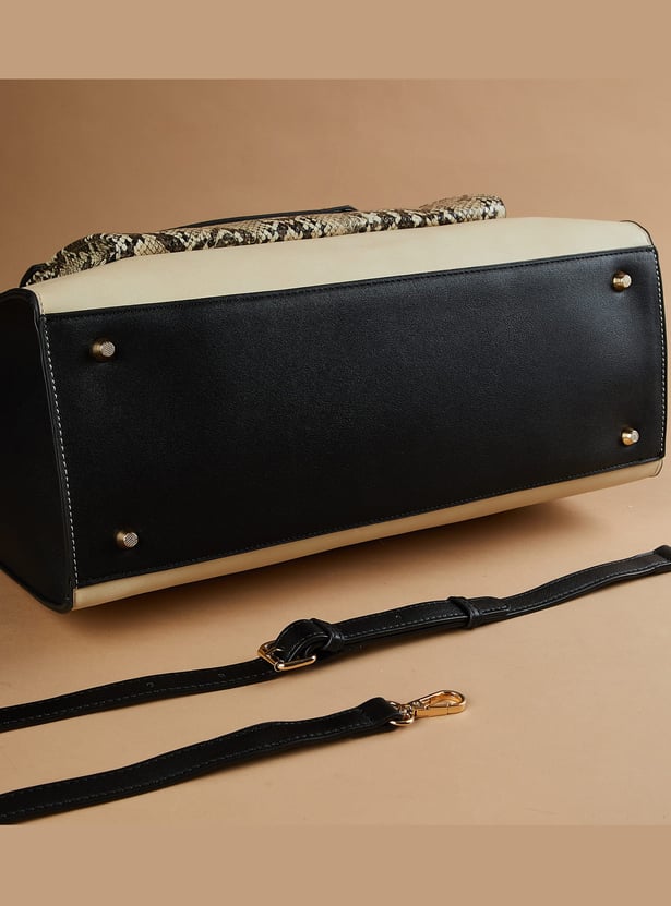 CODE Colourblocked Shoulder Bag