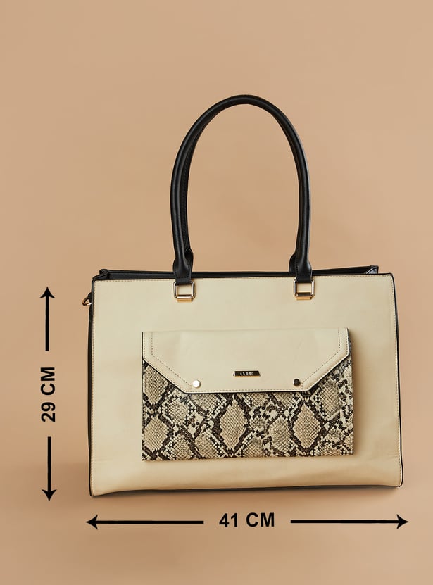 CODE Colourblocked Shoulder Bag