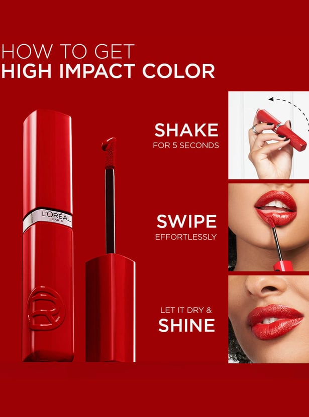 L'OREAL PARIS Infallible Laque Resistance Lacquer-Like Shine - 420 Le Rouge Paris - 4ml