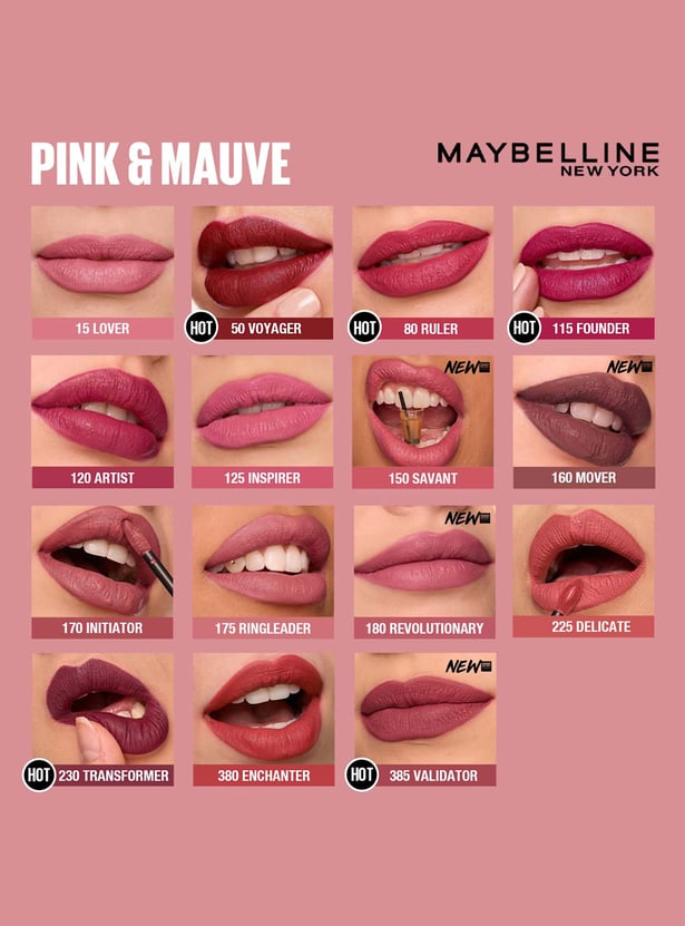 MAYBELLINE NEW YORK Superstay Matte Ink Liquid Lipstick - Entertainer - 5ml