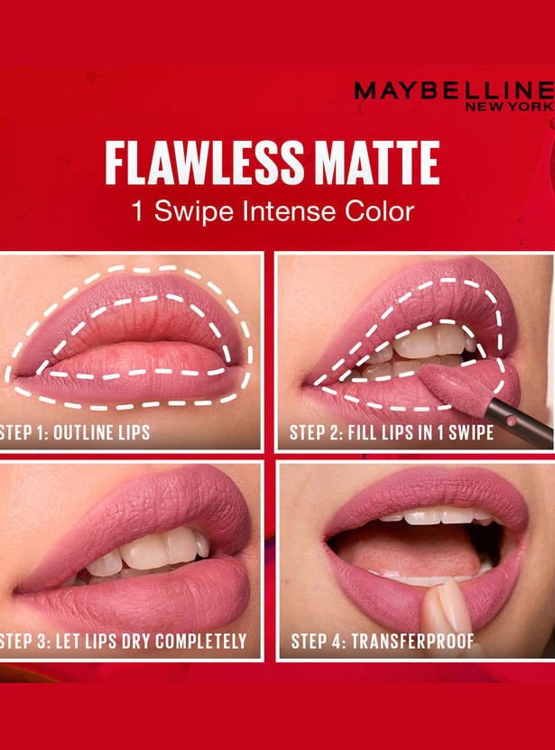 MAYBELLINE NEW YORK Superstay Matte Ink Liquid Lipstick - Entertainer - 5ml