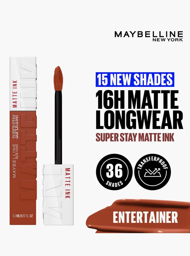 MAYBELLINE NEW YORK Superstay Matte Ink Liquid Lipstick - Entertainer - 5ml