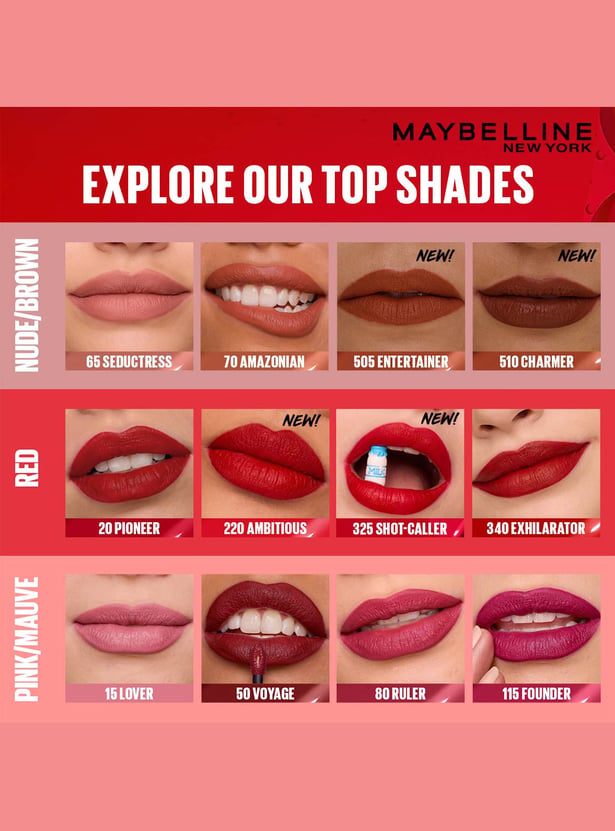 MAYBELLINE NEW YORK Superstay Matte Ink Liquid Lipstick - Entertainer - 5ml