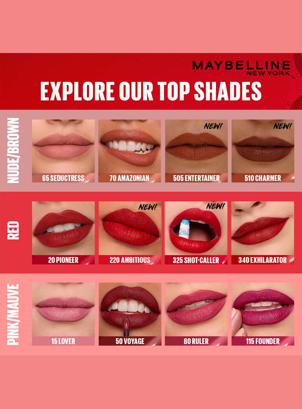 MAYBELLINE NEW YORK Superstay Matte Ink Liquid Lipstick - Renegade - 5ml