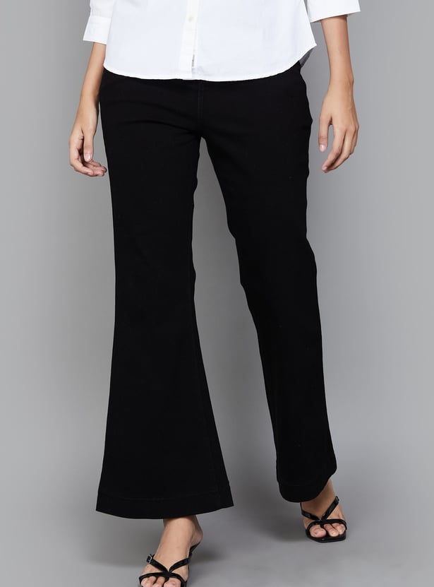 XPOSE Solid Bootcut Jeans