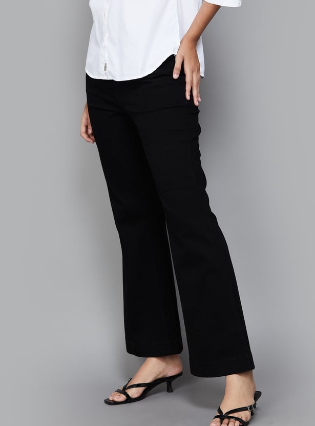 XPOSE Solid Bootcut Jeans