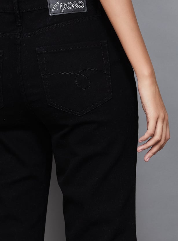 XPOSE Solid Bootcut Jeans