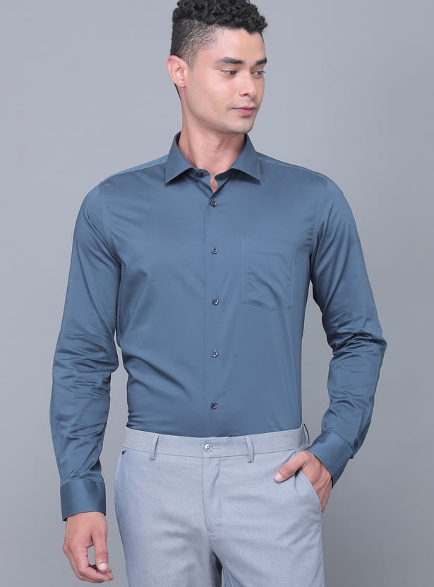 BLACKBERRYS Solid Slim Fit Formal Shirt
