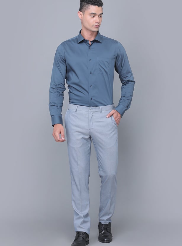 BLACKBERRYS Solid Slim Fit Formal Shirt