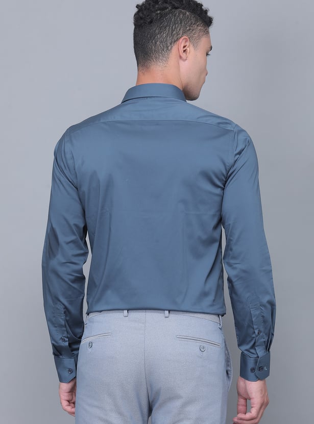 BLACKBERRYS Solid Slim Fit Formal Shirt