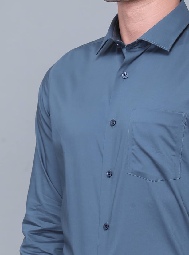 BLACKBERRYS Solid Slim Fit Formal Shirt