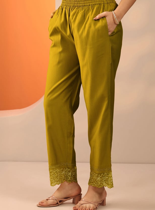 LIBAS Embroidered Straight Kurta Set