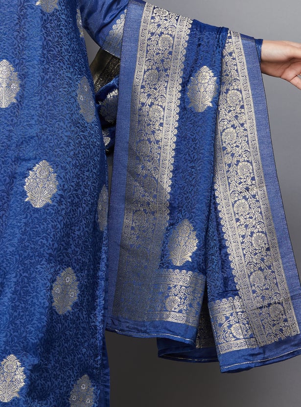 LIBAS Woven Straight Kurta Set