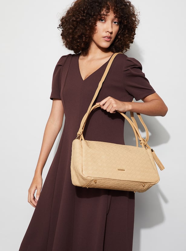 CODE Textured Shoulder Bag