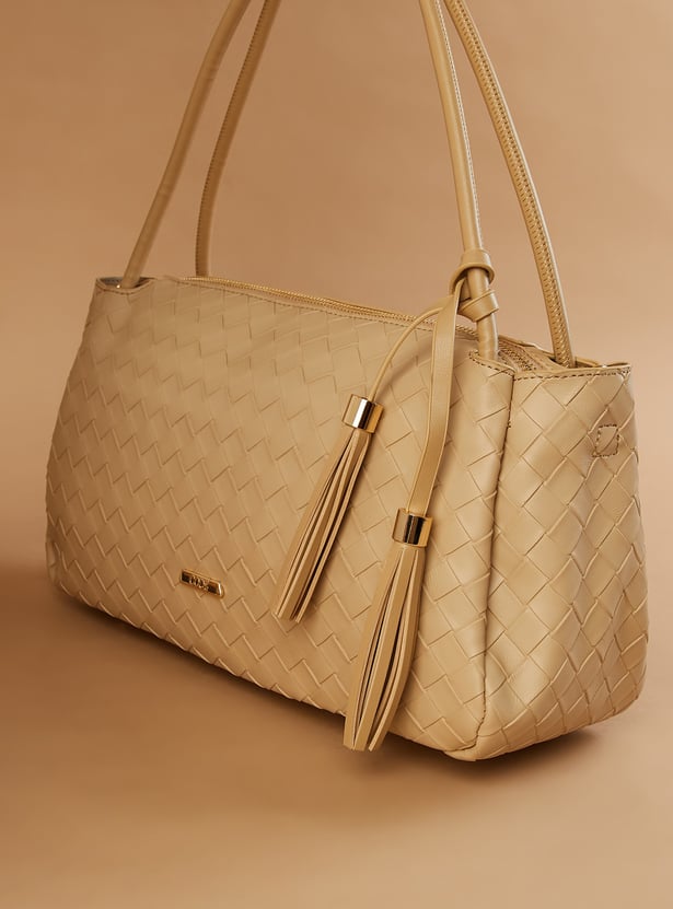 CODE Textured Shoulder Bag
