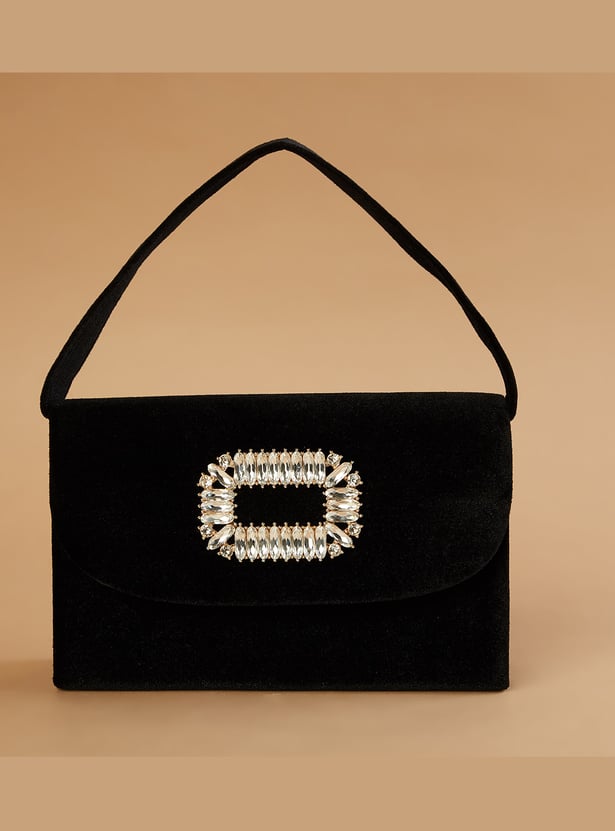 CODE Embellished Envelope Clutch