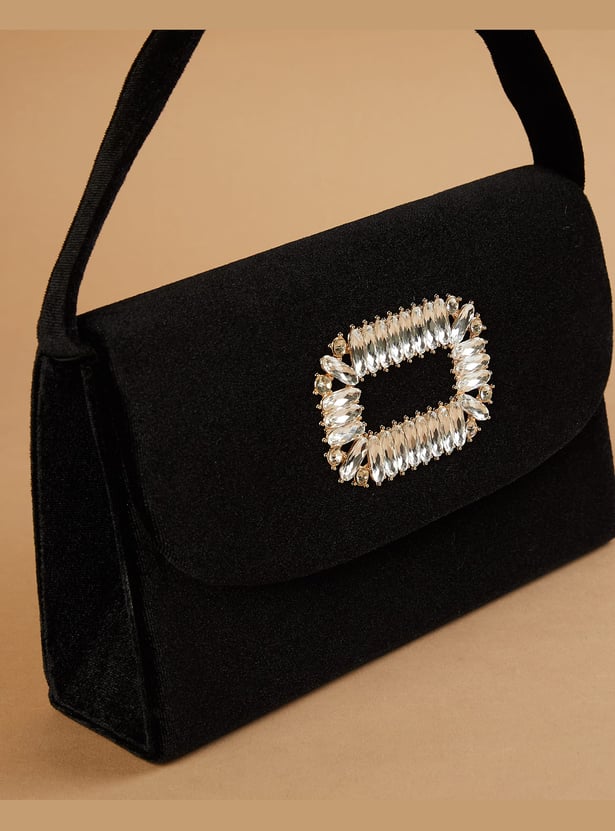 CODE Embellished Envelope Clutch