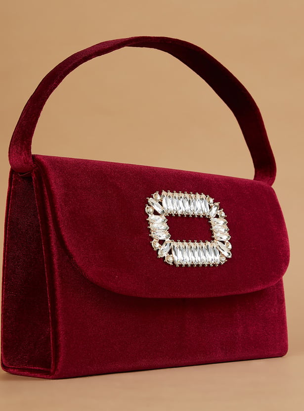 CODE Embellished Envelope Clutch