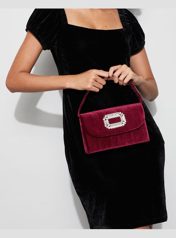 CODE Embellished Envelope Clutch