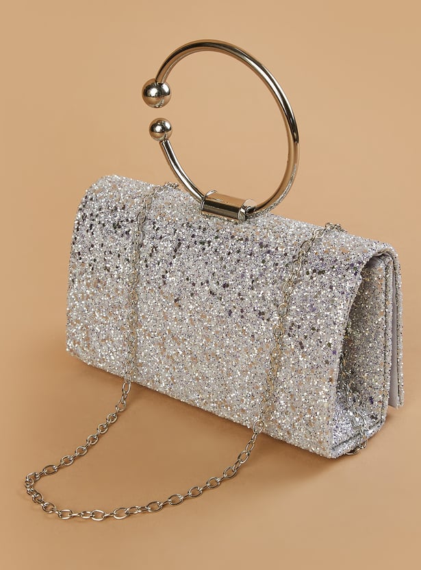 CODE Embellished Envelope Clutch