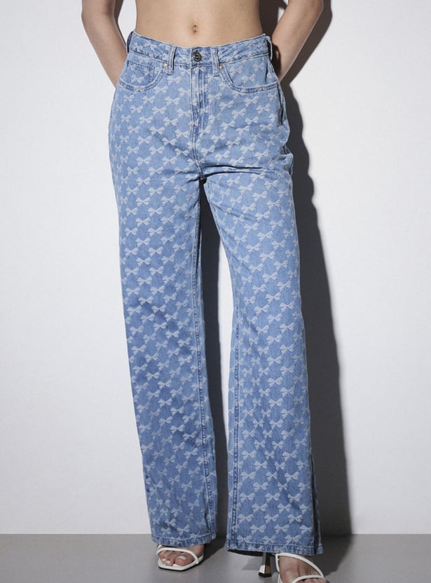 ONLY Jacquard Straight Fit Jeans