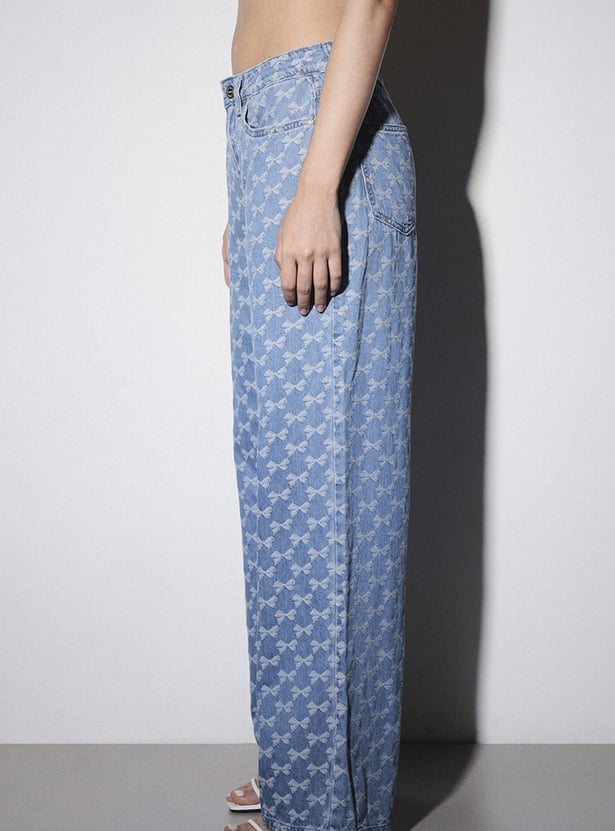 ONLY Jacquard Straight Fit Jeans