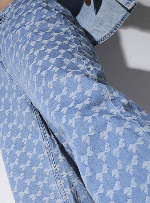 ONLY Jacquard Straight Fit Jeans