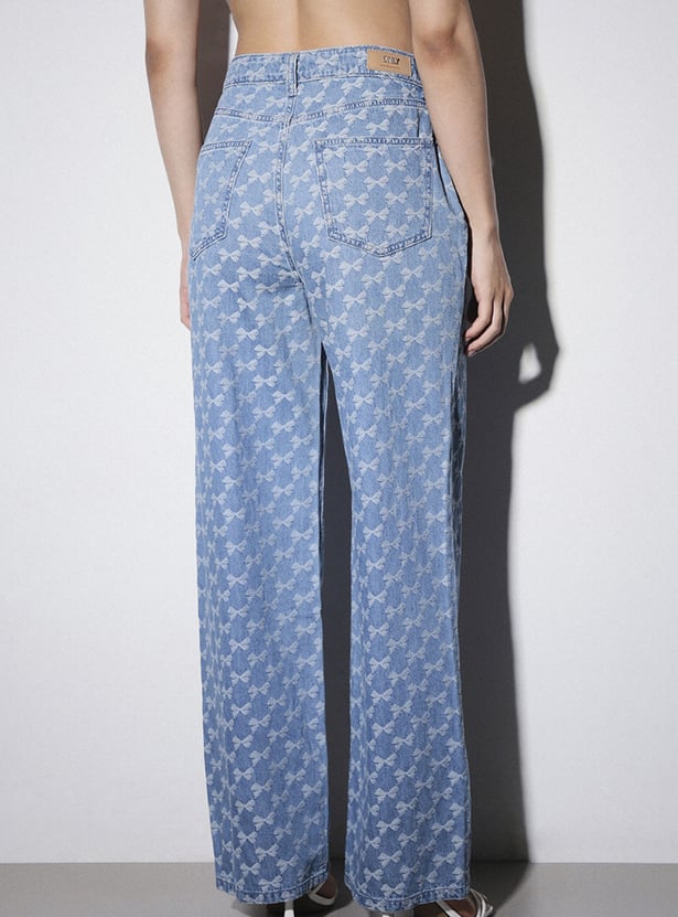 ONLY Jacquard Straight Fit Jeans