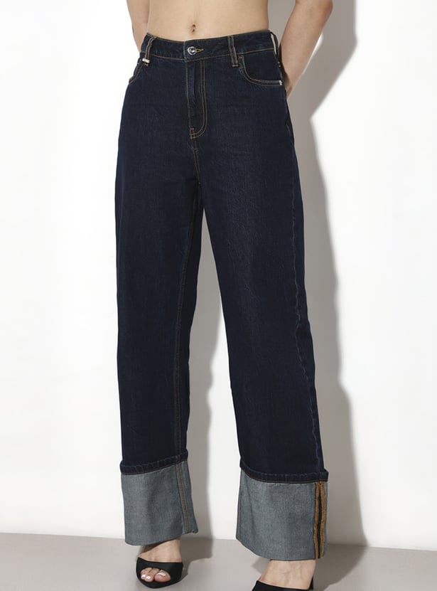 ONLY Darkwashed Straight Fit Jeans