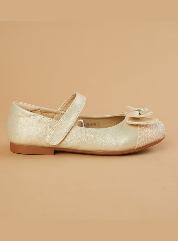 FAME FOREVER Girls Bow-Accent Mary Janes