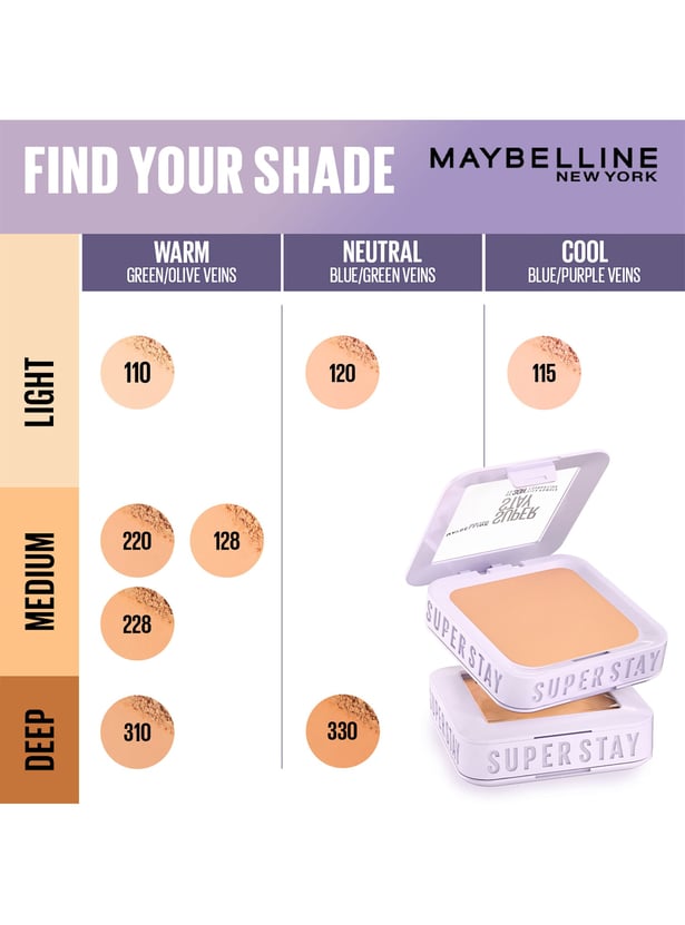 MAYBELLINE NEW YORK Super Stay Flex Powder Foundation - 228 - 9g