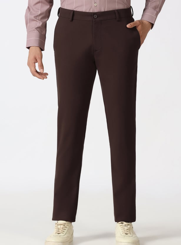 BLACKBERRYS CASUAL Solid Super Slim Trousers