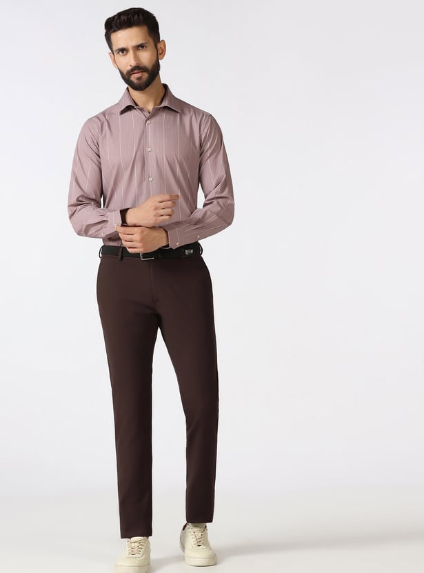 BLACKBERRYS CASUAL Solid Super Slim Trousers