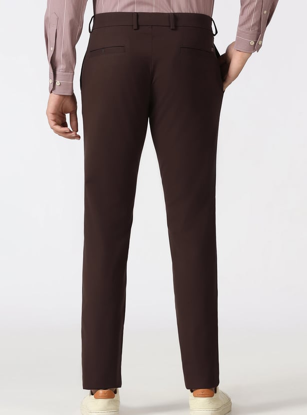 BLACKBERRYS CASUAL Solid Super Slim Trousers