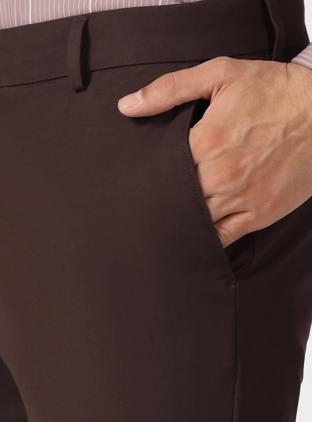BLACKBERRYS CASUAL Solid Super Slim Trousers