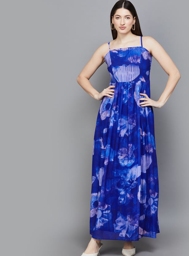 AND Floral Print A-line Maxi Dress