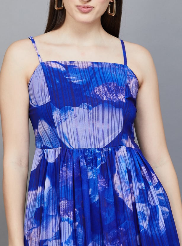 AND Floral Print A-line Maxi Dress