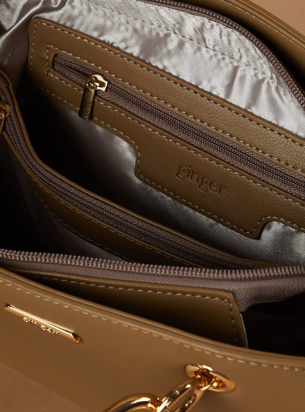 GINGER Solid Handheld Bag