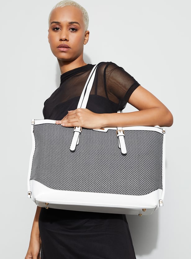 GINGER Striped Patterned Shoulder Bag
