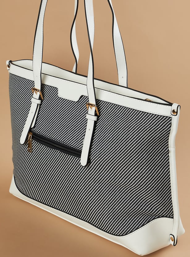 GINGER Striped Patterned Shoulder Bag